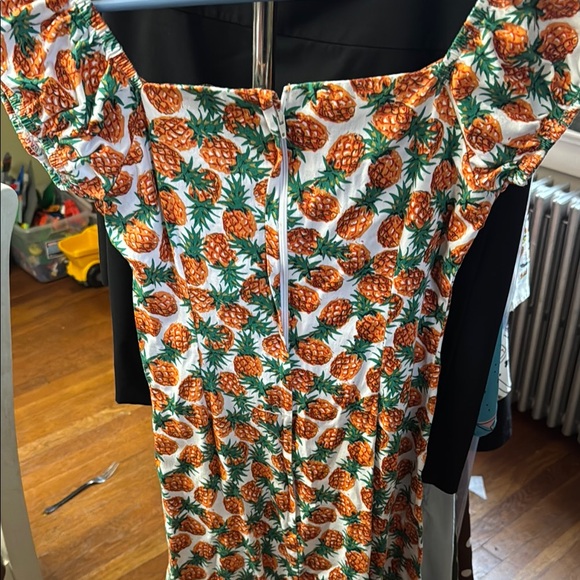 Collectif Pineapple Print Mini Dress - Picture 3 of 3